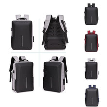 Load image into Gallery viewer, Men Business Shoulder USB External Interface Computer Bag, Color: 8001 Black, 8001 Black, 8001 Gray, 8001 Blue, 8001 Red, 8003 Black, 8003 Gray, 8003 Blue, 8003 Red, 8001-J Black, 8001-J Gray, 8001-J Blue, 8001-J Red