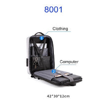 Load image into Gallery viewer, Men Business Shoulder USB External Interface Computer Bag, Color: 8001 Black, 8001 Black, 8001 Gray, 8001 Blue, 8001 Red, 8003 Black, 8003 Gray, 8003 Blue, 8003 Red, 8001-J Black, 8001-J Gray, 8001-J Blue, 8001-J Red