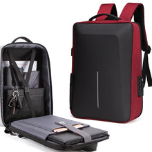 Load image into Gallery viewer, Men Business Shoulder USB External Interface Computer Bag, Color: 8001 Black, 8001 Black, 8001 Gray, 8001 Blue, 8001 Red, 8003 Black, 8003 Gray, 8003 Blue, 8003 Red, 8001-J Black, 8001-J Gray, 8001-J Blue, 8001-J Red