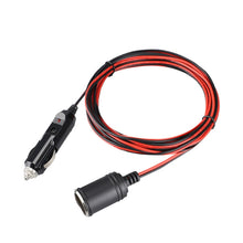 Load image into Gallery viewer, 12-24V Car Cigarette Lighter Plug Extension Line, Cable Length 3.7m, 12-24V Length 370cm