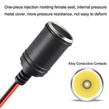 Load image into Gallery viewer, 12-24V Car Cigarette Lighter Plug Extension Line, Cable Length 3.7m, 12-24V Length 370cm