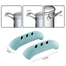Load image into Gallery viewer, 1 Pair Silicone Pot Handle Insulation Cover Iron Pot Handle Cover, Light Green, Simple Gray, Red