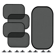 Load image into Gallery viewer, Non-Porous Suction Cup Car Mesh Sunshade, 5pcs/set