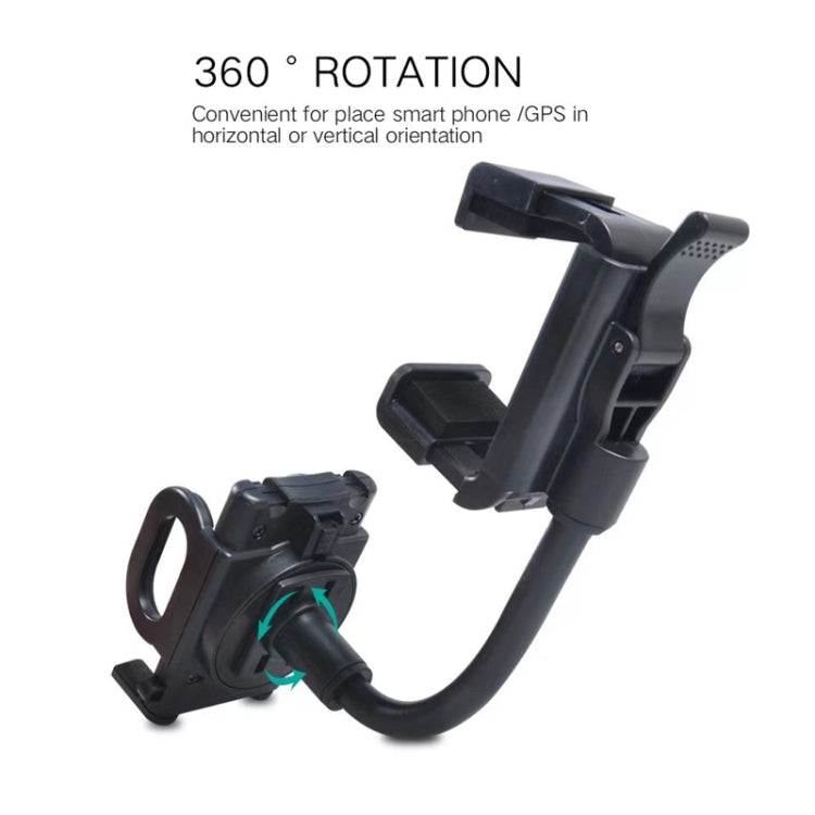 Car Rearview Mirror Hose Bracket Mobile Phone Clip Universal Navigation Bracket, H59+C38