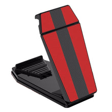 Load image into Gallery viewer, Mobile Phone Tablet Car Holder Suction Cup Instrument Fixed Bracket, Red Leather Pattern, Black Carbon Fiber