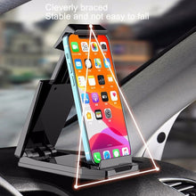 Load image into Gallery viewer, Mobile Phone Tablet Car Holder Suction Cup Instrument Fixed Bracket, Red Leather Pattern, Black Carbon Fiber