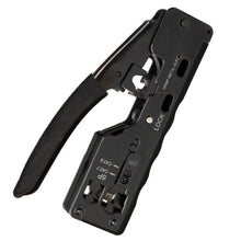 Load image into Gallery viewer, 6P8P Seven-type Through-hole Crystal Head  Wire Stripping Tool Network Cable Pliers, Yellow, Black