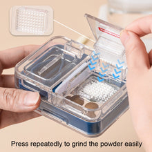 Load image into Gallery viewer, Imakara Mini Square Portable Sealed Medicine Cutter Dispenser Box, Red, Green, Blue, White