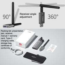 Load image into Gallery viewer, ASiNG A10 Green Light PPT Page Turning Pen Remote Control Presentation Pen, Capacity:, A10 128M (Gray), A10 32G (Gray)