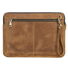Load image into Gallery viewer, CONTACTS FAMILY Leather Laptop Sleeve For Macbook Pro 14.2 Inch, Brown, Coffee