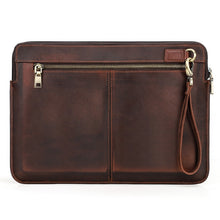 Load image into Gallery viewer, CONTACTS FAMILY Leather Laptop Sleeve For Macbook Pro 14.2 Inch, Brown, Coffee