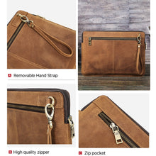 Load image into Gallery viewer, CONTACTS FAMILY Leather Laptop Sleeve For Macbook Pro 14.2 Inch, Brown, Coffee