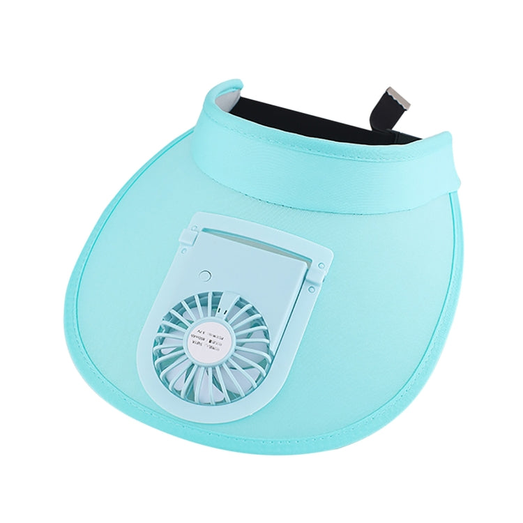 USB Rechargeable Fan Hat Summer Sunshade Large Brim Empty Top Sun Hat