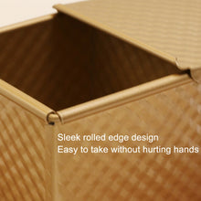 Load image into Gallery viewer, Square Toast Box Non-Stick Water Cube Toast Mold, Style:, 8832 8x7.5x6.5cm Ripple Gold, 8759 11.8x11x10.3cm No Ripple Gold, 8772 8x7.5x6.5cm No Ripple Gold, 8765 11.8x11x10.3cm Ripple Gold