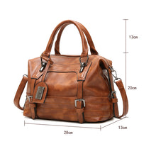 Load image into Gallery viewer, Ladies Casual Handbag Soft-faced Solid Color One-shoulder Diagonal Large Bag, Black, Pink, Brown, Grey
