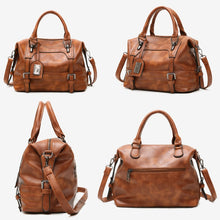 Load image into Gallery viewer, Ladies Casual Handbag Soft-faced Solid Color One-shoulder Diagonal Large Bag, Black, Pink, Brown, Grey
