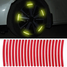 Load image into Gallery viewer, 10pcs /Set Car Wheel Reflective Stickers 3D Personal Decoration Tire Warning Stickers