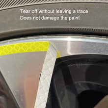 Load image into Gallery viewer, 10pcs /Set Car Wheel Reflective Stickers 3D Personal Decoration Tire Warning Stickers