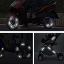 Load image into Gallery viewer, 10pcs /Set Car Wheel Reflective Stickers 3D Personal Decoration Tire Warning Stickers