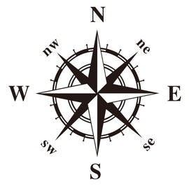 D-336 Car Compass Graphic Sticker Hood Car Body Universal Sticker, D-336