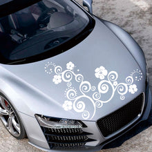 Load image into Gallery viewer, D-908 Summer Flower Totem PVC Car Hood Sticker, D-908