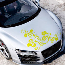 Load image into Gallery viewer, D-908 Summer Flower Totem PVC Car Hood Sticker, D-908