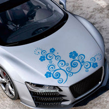 Load image into Gallery viewer, D-908 Summer Flower Totem PVC Car Hood Sticker, D-908