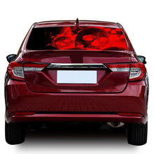 Load image into Gallery viewer, D-954 Flame Skeleton Rear Window Pattern Sticker Truck SUV Behind Wind Glass Stickers, D-954 Red