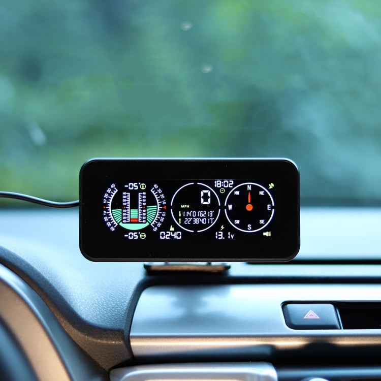 Car HUD Level Slope GPS Compass Altitude Display, M60
