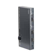 Load image into Gallery viewer, 2 In 1 Out 4K 60Hz KVM HDMI Switch  USB Swltch Splitter Box HUB