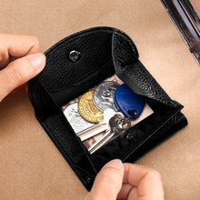 Load image into Gallery viewer, TP-195 Genuine Leather Natural Tumbled Buckle Coin Purse