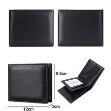 Load image into Gallery viewer, TP-215 Leather RFID Anti-theft Tri-fold Short Wallet, Brown, Blue, Orange, Black