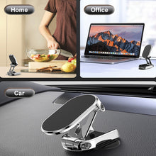 Load image into Gallery viewer, Vehicle Bracket Magnetic Navigation Bracket, Folding Black, Folding Silve