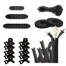 Load image into Gallery viewer, Desktop Data Cable Organizer Storage Winder Combination Set, 119 In 1, Zipper:126 In 1, Network Pipe:126 In 1