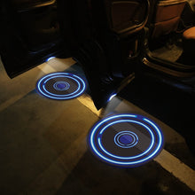 Load image into Gallery viewer, LED Infrared Induction Car Door Welcome Light Night Projection Ambient Light, Energy Circle (Blue), Energy Circle (White), Energy Circle (Yellow), Cat Claw (Yellow), Radish (Yellow), Drink (Yellow), Drink (Purple), Honor (Yellow), Honor (Purple)       ...