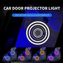 Load image into Gallery viewer, LED Infrared Induction Car Door Welcome Light Night Projection Ambient Light, Energy Circle (Blue), Energy Circle (White), Energy Circle (Yellow), Cat Claw (Yellow), Radish (Yellow), Drink (Yellow), Drink (Purple), Honor (Yellow), Honor (Purple)       ...