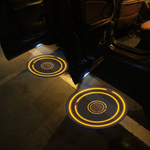 Load image into Gallery viewer, LED Infrared Induction Car Door Welcome Light Night Projection Ambient Light, Energy Circle (Blue), Energy Circle (White), Energy Circle (Yellow), Cat Claw (Yellow), Radish (Yellow), Drink (Yellow), Drink (Purple), Honor (Yellow), Honor (Purple)       ...