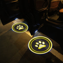 Load image into Gallery viewer, LED Infrared Induction Car Door Welcome Light Night Projection Ambient Light, Energy Circle (Blue), Energy Circle (White), Energy Circle (Yellow), Cat Claw (Yellow), Radish (Yellow), Drink (Yellow), Drink (Purple), Honor (Yellow), Honor (Purple)       ...