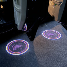 Load image into Gallery viewer, LED Infrared Induction Car Door Welcome Light Night Projection Ambient Light, Energy Circle (Blue), Energy Circle (White), Energy Circle (Yellow), Cat Claw (Yellow), Radish (Yellow), Drink (Yellow), Drink (Purple), Honor (Yellow), Honor (Purple)       ...
