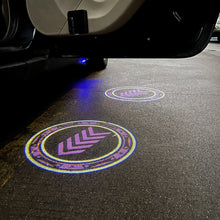 Load image into Gallery viewer, LED Infrared Induction Car Door Welcome Light Night Projection Ambient Light, Energy Circle (Blue), Energy Circle (White), Energy Circle (Yellow), Cat Claw (Yellow), Radish (Yellow), Drink (Yellow), Drink (Purple), Honor (Yellow), Honor (Purple)       ...