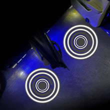 Load image into Gallery viewer, LED Infrared Induction Car Door Welcome Light Night Projection Ambient Light, Energy Circle (Blue), Energy Circle (White), Energy Circle (Yellow), Cat Claw (Yellow), Radish (Yellow), Drink (Yellow), Drink (Purple), Honor (Yellow), Honor (Purple)       ...
