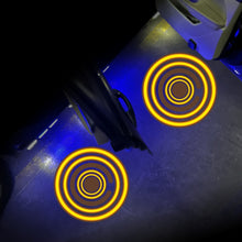 Load image into Gallery viewer, LED Infrared Induction Car Door Welcome Light Night Projection Ambient Light, Energy Circle (Blue), Energy Circle (White), Energy Circle (Yellow), Cat Claw (Yellow), Radish (Yellow), Drink (Yellow), Drink (Purple), Honor (Yellow), Honor (Purple)       ...