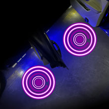 Load image into Gallery viewer, LED Infrared Induction Car Door Welcome Light Night Projection Ambient Light, Energy Circle (Blue), Energy Circle (White), Energy Circle (Yellow), Cat Claw (Yellow), Radish (Yellow), Drink (Yellow), Drink (Purple), Honor (Yellow), Honor (Purple)       ...