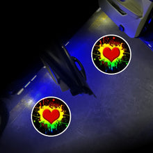 Load image into Gallery viewer, LED Infrared Induction Car Door Welcome Light Night Projection Ambient Light, Energy Circle (Blue), Energy Circle (White), Energy Circle (Yellow), Cat Claw (Yellow), Radish (Yellow), Drink (Yellow), Drink (Purple), Honor (Yellow), Honor (Purple)       ...