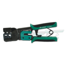 Load image into Gallery viewer, ProsKit Dual-purpose 6/8P Iron Handle Network Ratchet Crimping Plier, CP-376ER