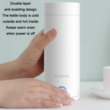 Load image into Gallery viewer, UGASUN Travel Portable Mini Electric Heated Water Cup, UK Plug (White), EU Plug (Withe), US Plug (White), UK Plug (Pink), EU Plug (Pink), US Plug (Pink)