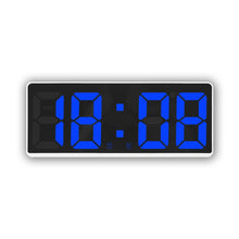Load image into Gallery viewer, LED Bedside Alarm Clock Battery Plug-In Dual-Purpose Clock, 6628 White, 6628 Blue, 6628 Orange