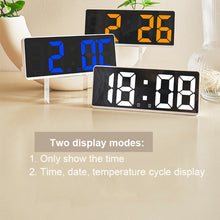 Load image into Gallery viewer, LED Bedside Alarm Clock Battery Plug-In Dual-Purpose Clock, 6628 White, 6628 Blue, 6628 Orange