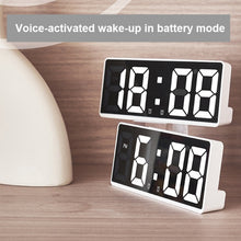 Load image into Gallery viewer, LED Bedside Alarm Clock Battery Plug-In Dual-Purpose Clock, 6628 White, 6628 Blue, 6628 Orange