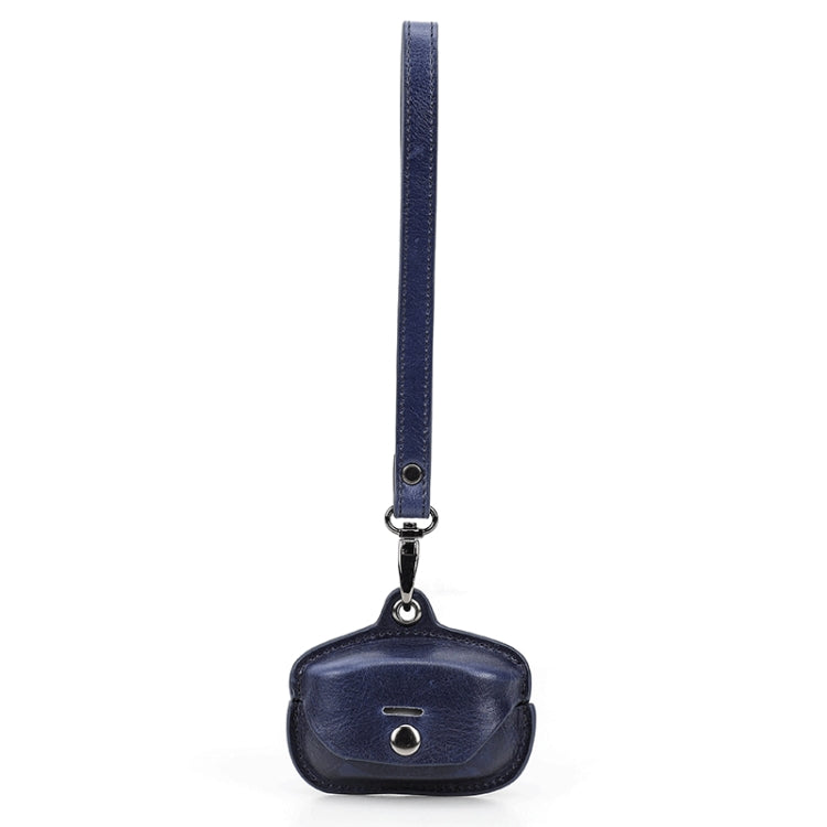 Crazy Horse Leather Wireless Bluetooth Earphone Cover For Sony WF-1000XM4